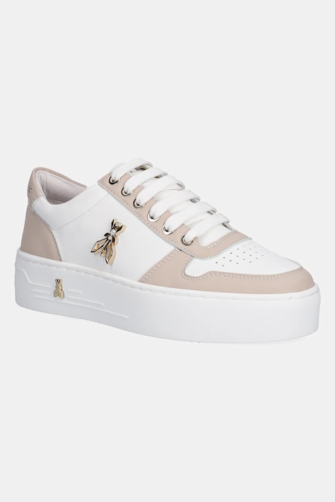 Patrizia Pepe sneakersy skórzane dziecięce kolor różowy PPJ909