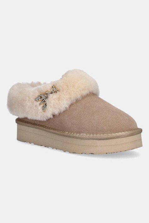 Patrizia Pepe stivali da neve bambini colore beige PPJ988