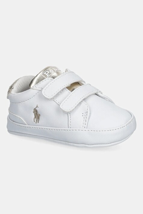 Polo Ralph Lauren buty niemowlęce HERITAGE COURT II EZ LAYETTE kolor biały RL03389102