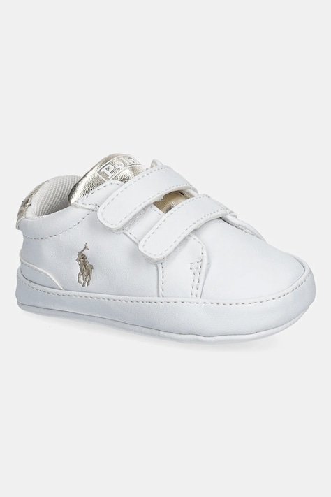 Polo Ralph Lauren buty niemowlęce HERITAGE COURT II EZ LAYETTE kolor biały RL03389102