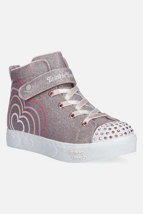 Skechers teniși copii HEART STEPS - HEART GLOW culoarea bej, 314623L