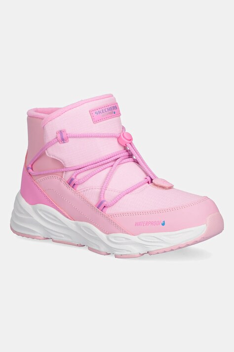 Skechers buty zimowe dziecięce TURBO TREAD kolor różowy 303492L
