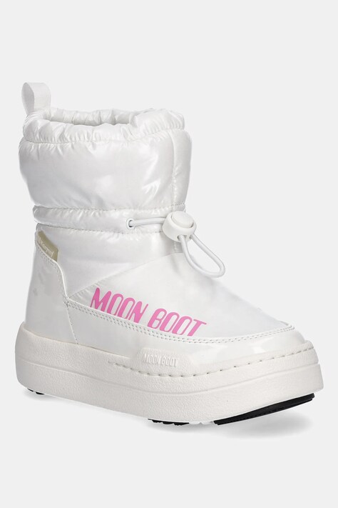 Moon Boot buty zimowe dziecięce MB JR PARK TUBE MID GLITTER WP kolor biały 80D3440110