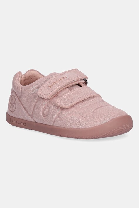 Biomecanics sneakersy zamszowe dziecięce kolor różowy 251160