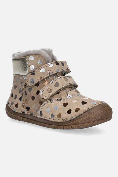 Froddo buty zimowe zamszowe dziecięce PAIX UP WINTER kolor beżowy G2110143