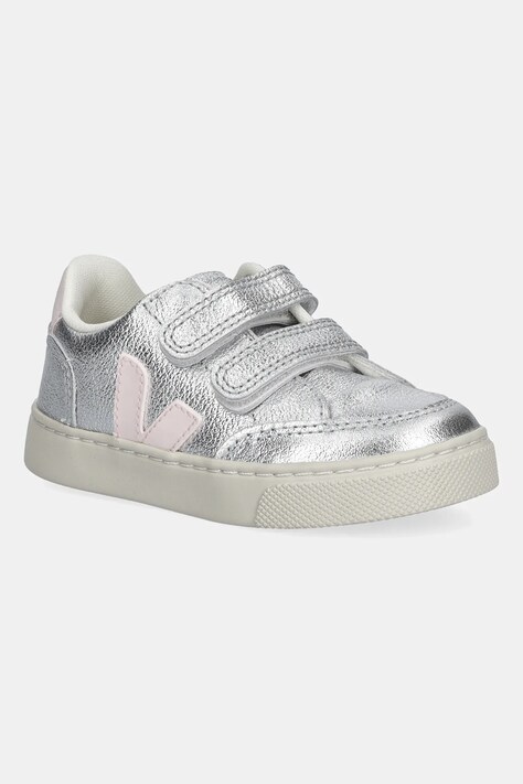 Veja scarpe da ginnastica bambino/a Small V-12 colore argento XV0503416