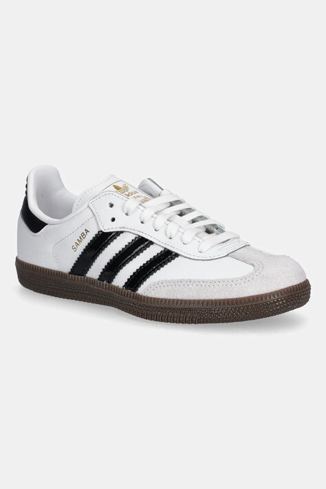 adidas Originals sneakers pentru copii SAMBA OG culoarea alb, JQ2850