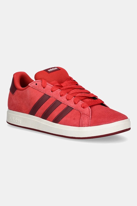 adidas sneakers de piele întoarsă pentru copii GRAND COURT 00s culoarea rosu, JQ5654