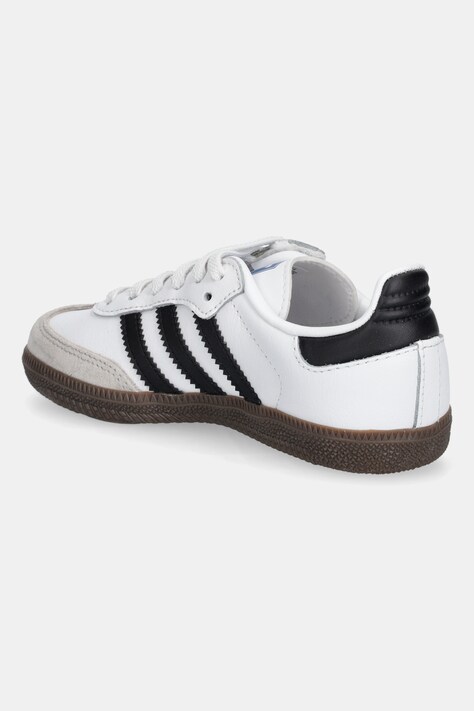 Дитячі шкіряні кросівки adidas Originals SAMBA OG — AW25-OBK03R, білий — фото 3