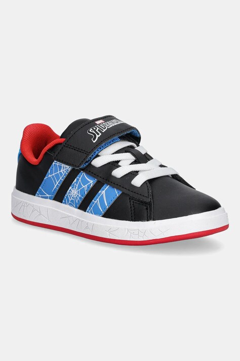 adidas sneakersy dziecięce GRAND COURT Spider-man kolor czarny JQ8073