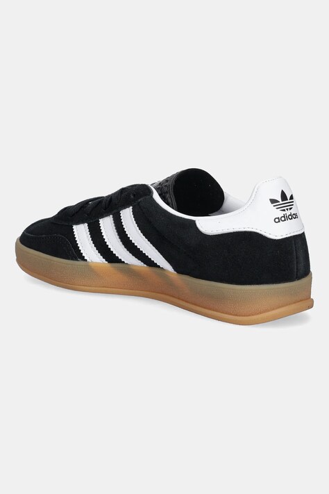 Дитячі замшеві кросівки adidas Originals GAZELLE INDOOR — AW25-OBK04W, чорний — фото 3