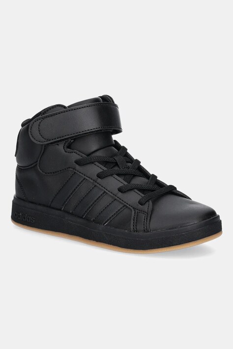 adidas sneakers pentru copii GRAND COURT MID culoarea negru, JR0804