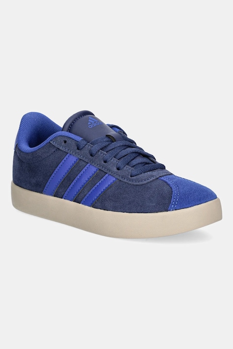 Detské semišové tenisky adidas VL COURT 3.0 tmavomodrá farba, JS3489