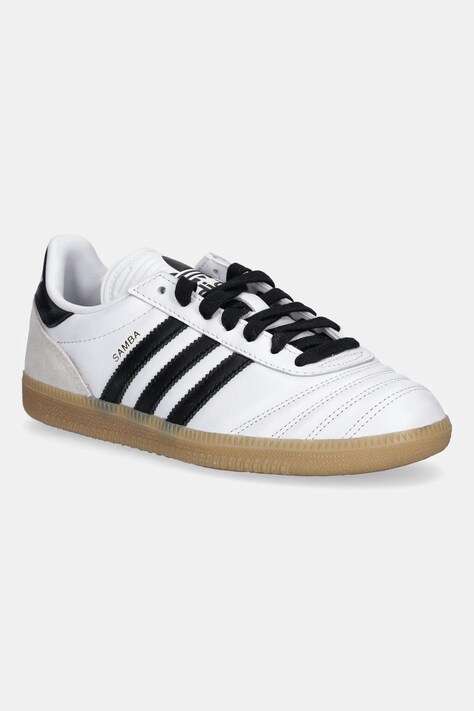 adidas Originals sneakersy skórzane dziecięce SAMBA kolor biały JQ1327