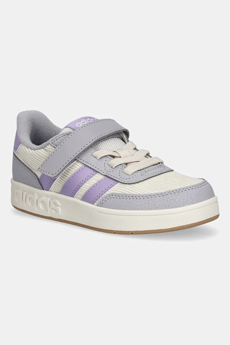 Παιδικά αθλητικά παπούτσια adidas BREAKBASE χρώμα: μπεζ, JQ3107