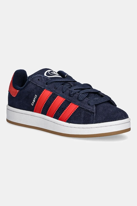 adidas Originals sneakers de piele întoarsă pentru copii CAMPUS0s culoarea bleumarin, JQ8556