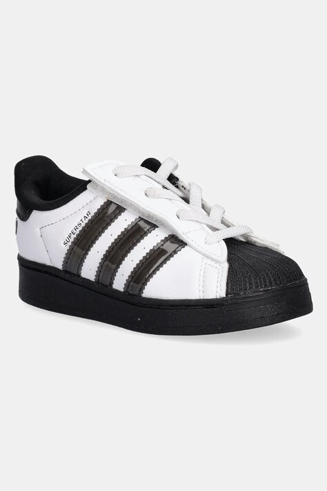adidas Originals sneakers pentru copii SUPERSTAR LED LIGHTS culoarea alb, JS1293
