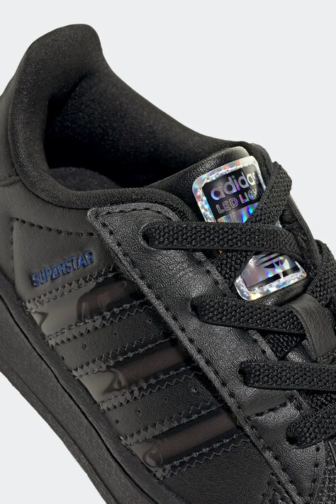 Дитячі кросівки adidas Originals SUPERSTAR LED LIGHTS — AW25-OBK0GT, чорний — фото 7