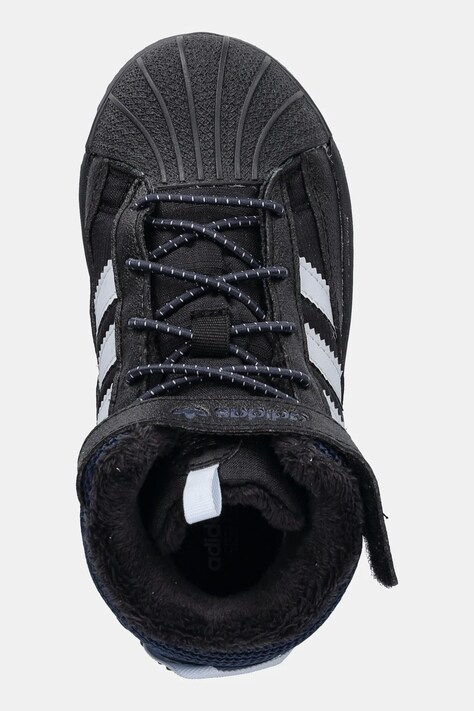 Дитячі зимові черевики adidas Originals SUPERSTAR WINTER TREK — AW25-OBK0HM, чорний — фото 4