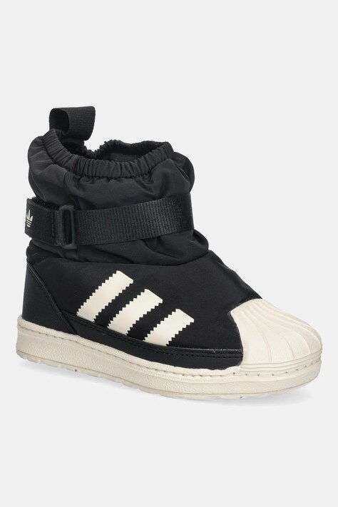 adidas Originals cizme de iarnă pentru copii SUPERSTAR 360 WTR BOOT culoarea negru, JQ7951