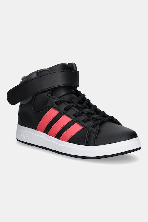 Детские кроссовки adidas GRAND COURT MID цвет чёрный JR0801
