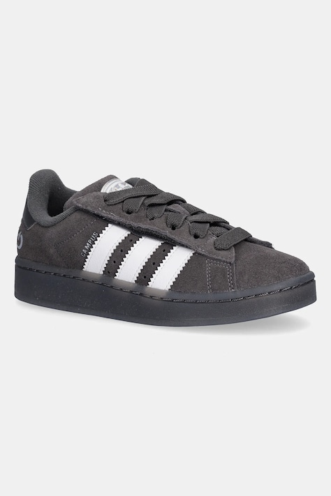 adidas Originals sneakers de piele întoarsă pentru copii CAMPUS0s LED LIGHTS culoarea gri, JS1281