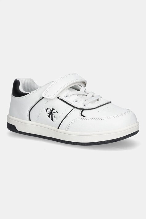 Calvin Klein Jeans sneakers pentru copii culoarea alb, V1X9-83148