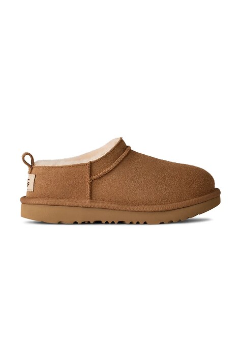 Παιδικές μπότες χιονιού UGG CLASSIC MICRO χρώμα: καφέ, 1174410K