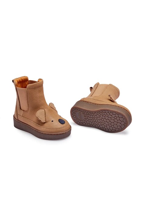 Donsje buty skórzane niemowlęce Thudo Classic Boots Koala kolor brązowy 1504704