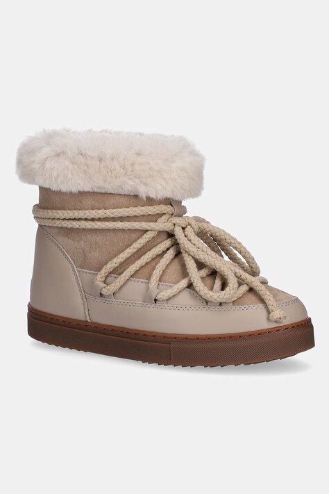Παιδικές δερμάτινες μπότες χιονιού Inuikii CLASSIC HIGH χρώμα: μπεζ, 3001.002.0032