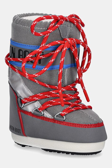 Moon Boot śniegowce dziecięce MB ICON SPACE RACING kolor szary 80D1403030
