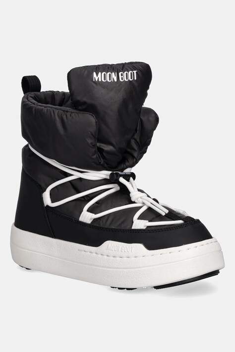 Moon Boot śniegowce dziecięce MB JR PARK LACE MID kolor czarny 80D3440070