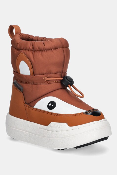 Детские сапоги Moon Boot MB JR PARK TUBE MID ANIMAL WP цвет коричневый 80D3440100