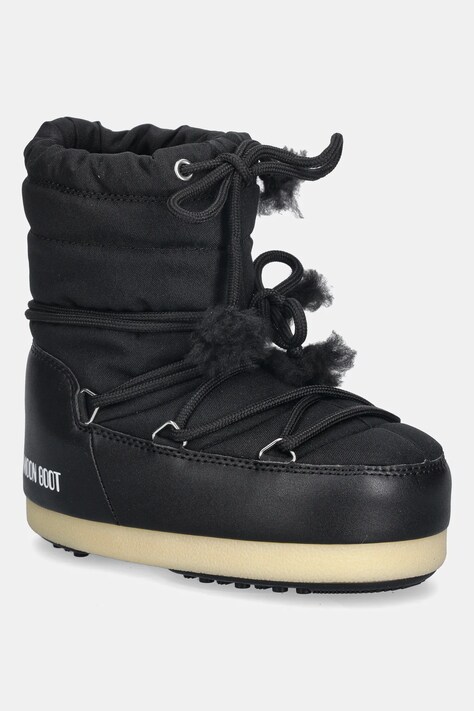 Moon Boot śniegowce dziecięce MB EVX LIGHT NYLON kolor czarny 80D1470010