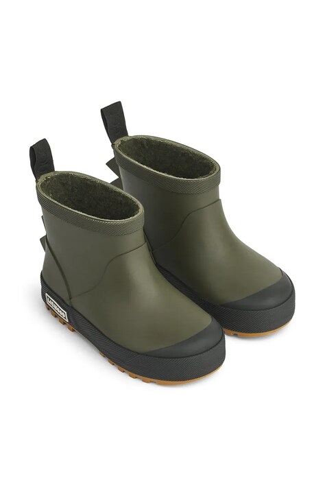 Liewood kalosze dziecięce Jesse Dino Thermo Rainboot kolor zielony LW20371