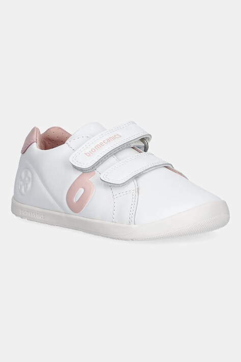 Дитячі шкіряні кросівки Biomecanics колір білий 251010