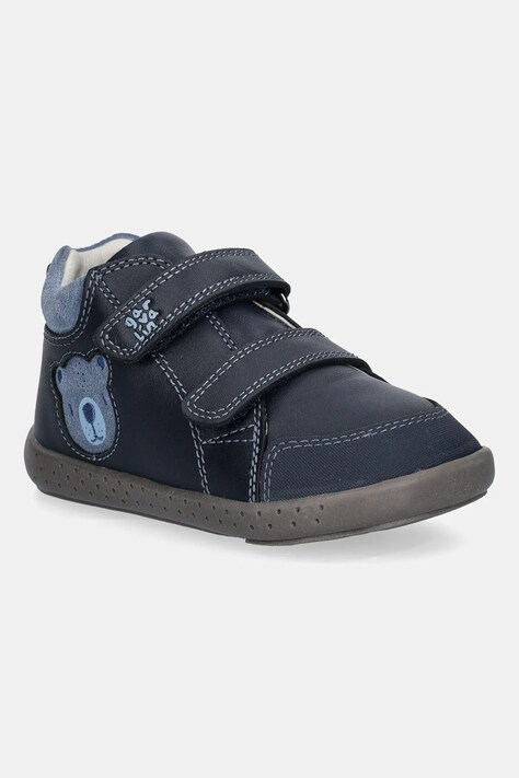 Garvalin scarpe basse in pelle bambini colore blu navy 251309