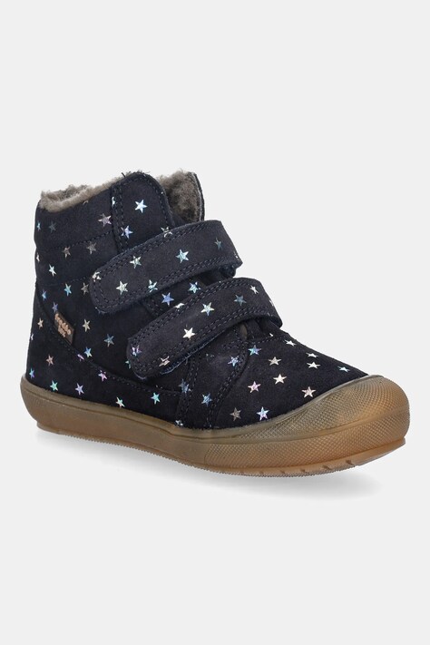 Froddo buty zimowe zamszowe dziecięce OLLIE WOOL TEX kolor granatowy G2110138