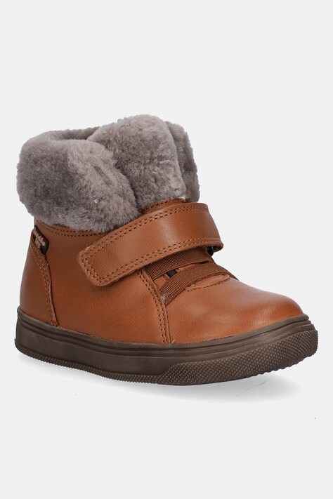 Froddo buty zimowe skórzane dziecięce BASCO TEX kolor brązowy G2110144