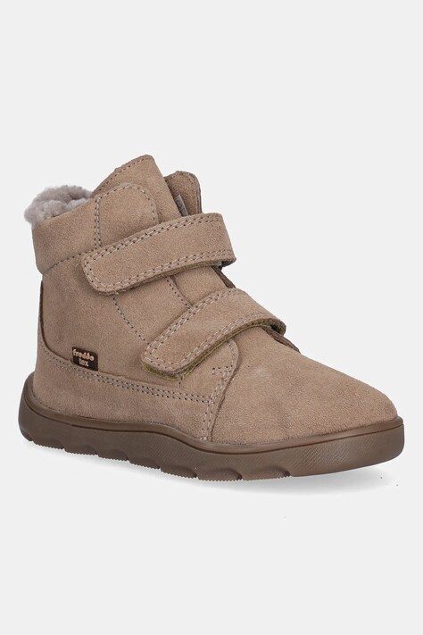 Froddo scarpe invernali in pelle scamosciata bambino/a ZERU TEX FURRY BAREFOOT colore beige G2110151