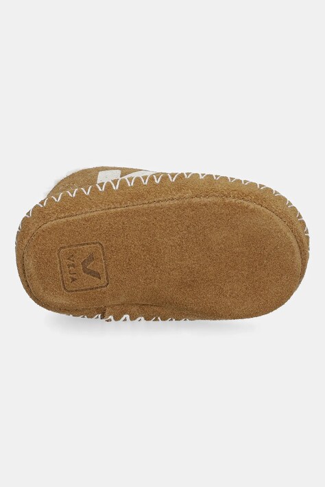 Kojenecké semišové boty Veja Baby Winter Light ZZ hnědá barva, BA0321030