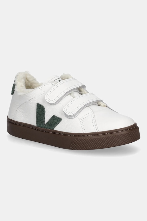 Дитячі шкіряні кросівки Veja Small Esplar Winter колір білий SF0520982