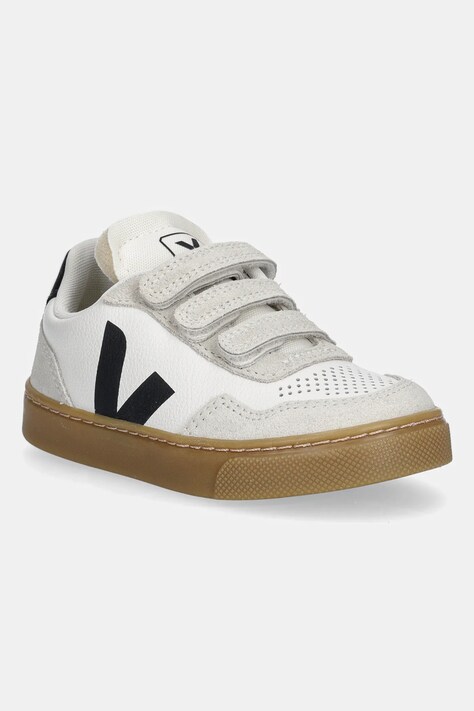 Παιδικά sneakers σουέτ Veja Small V-90 χρώμα: μπεζ, SX2021006