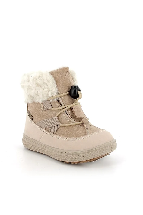 Primigi śniegowce skórzane dziecięce kolor brązowy PBZGT 88564