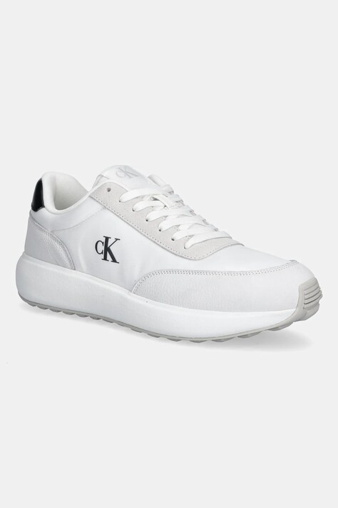Αθλητικά Calvin Klein Jeans ATHLEISURE RUNNER LACEUP NY-SU χρώμα: άσπρο, YM0YM01370