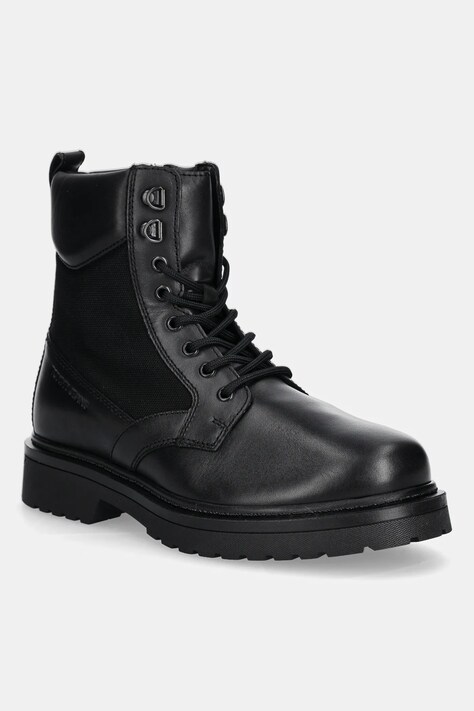 Visoke cipele Tommy Jeans TJM LACE UP HIGH boja: crna, EM0EM01627