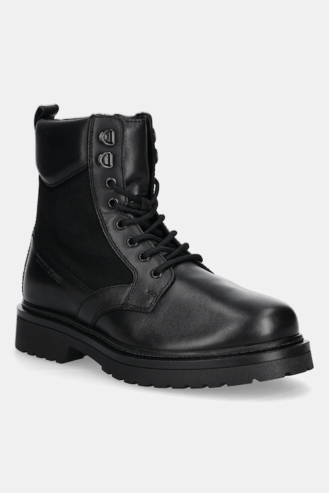Tommy Jeans pantofi inalti TJM LACE UP HIGH culoarea negru, EM0EM01627