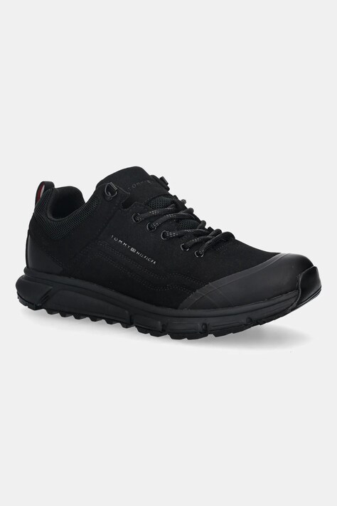 Αθλητικά Tommy Hilfiger OUTDOOR RUNNER LOW WPM χρώμα: μαύρο, FM0FM05655