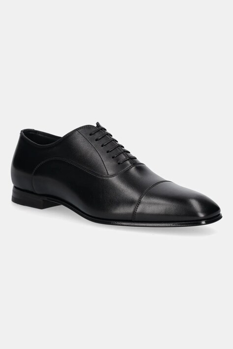 BOSS pantofi de piele Quillon culoarea negru, 50546774