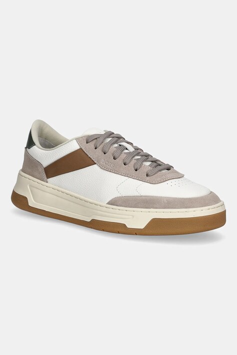 BOSS sneakers din piele Baltimore culoarea bej, 50548705